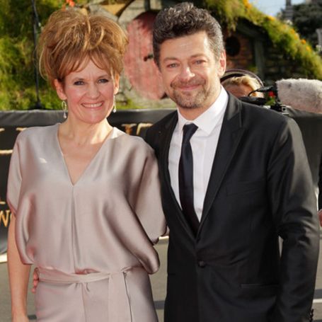 Andy Serkis and his wife Lorraine Ashbourne
